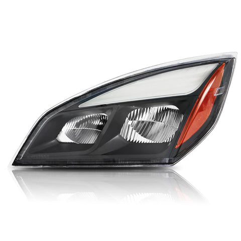 GA-FR-097L Black LED Headlamp LH For Freightliner Cascadia 2018 2019 2020 2021 2022 2023 2024