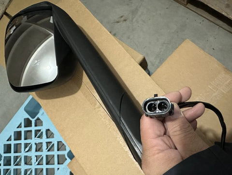 GA-FR-100BR Hood Mirror Black RH For Freightliner Cascadia 2018 2019 2020 2021 2022 2023 2024
