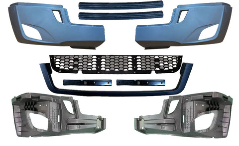GA-FR-101A Front Bumper W/fog lamp Hole Trim In Paint For Cascadia 2018 2019 2020 2021 2022 2023 2024