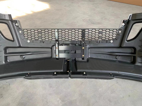 GA-FR-101D Front Bumper W/O Fog Hole In Chrome Trim For Freightliner Cascadia 2018 2019 2020 2021 2022 2023 2024