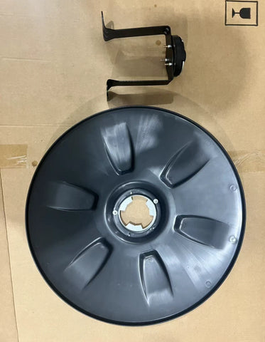 GA-FR-105 Wheel Hub Cap Black For Freightliner Cascadia 2018 2019 2020 2021 2022 2023 2024