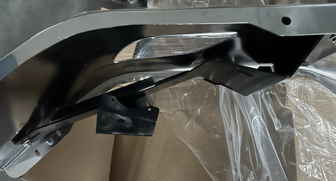 GA-FR-128 Chrome Steel Bumper 14" replaces plastic bumper For Freightliner Cascadia 2018 2019 2020 2021 2022 2023 2024