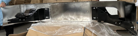 GA-FR-128 Chrome Steel Bumper 14" replaces plastic bumper For Freightliner Cascadia 2018 2019 2020 2021 2022 2023 2024