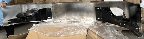 GA-FR-128 Chrome Steel Bumper 14" replaces plastic bumper For Freightliner Cascadia 2018 2019 2020 2021 2022 2023 2024