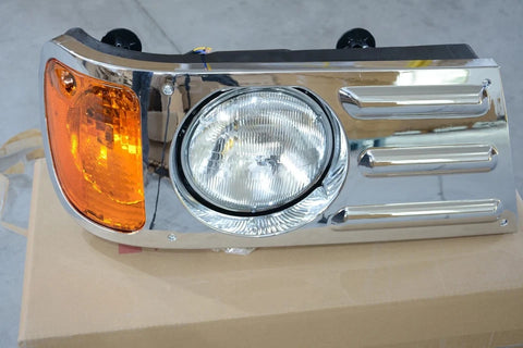 GA-MK-012BR Headlight Chrome - Passenger Side For Mack Granite CV713