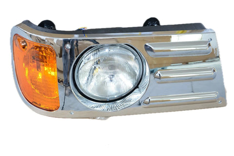 GA-MK-012BR Headlight Chrome - Passenger Side For Mack Granite CV713