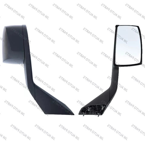 GA-V-012A-L For 2004 2005 2006 2007 2008 2009 2010 2011 2012 2013 2014 2015 2016 2017 Volvo Vn Vnl Truck Mirror Mounting Plate Hood Mirrors Black LH