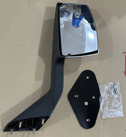 GA-V-012B-L Driver Side Black Fits VOLVO VNL 2004 2005 2006 2007 2008 2009 2010 2011 2012 2013 2014 2015 2016 2017 HOOD Manual Mirror