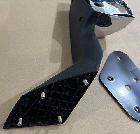 GA-V-012B-L Driver Side Black Fits VOLVO VNL 2004 2005 2006 2007 2008 2009 2010 2011 2012 2013 2014 2015 2016 2017 HOOD Manual Mirror