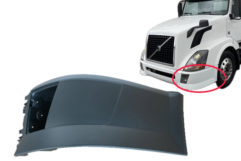 GA-V-014L VOLVO VNL 2004 2005 2006 2007 2008 2009 2010 2011 2012 2013 2014 2015 Side Bumper with Fog Lamp Hole Driver Side L