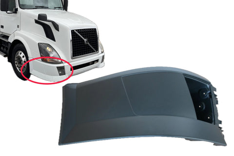 GA-V-014R  VOLVO VNL 2004 2005 2006 2007 2008 2009 2010 2011 2012 2013 2014 2015 Side Bumper with Fog Lamp Hole Passenger Side