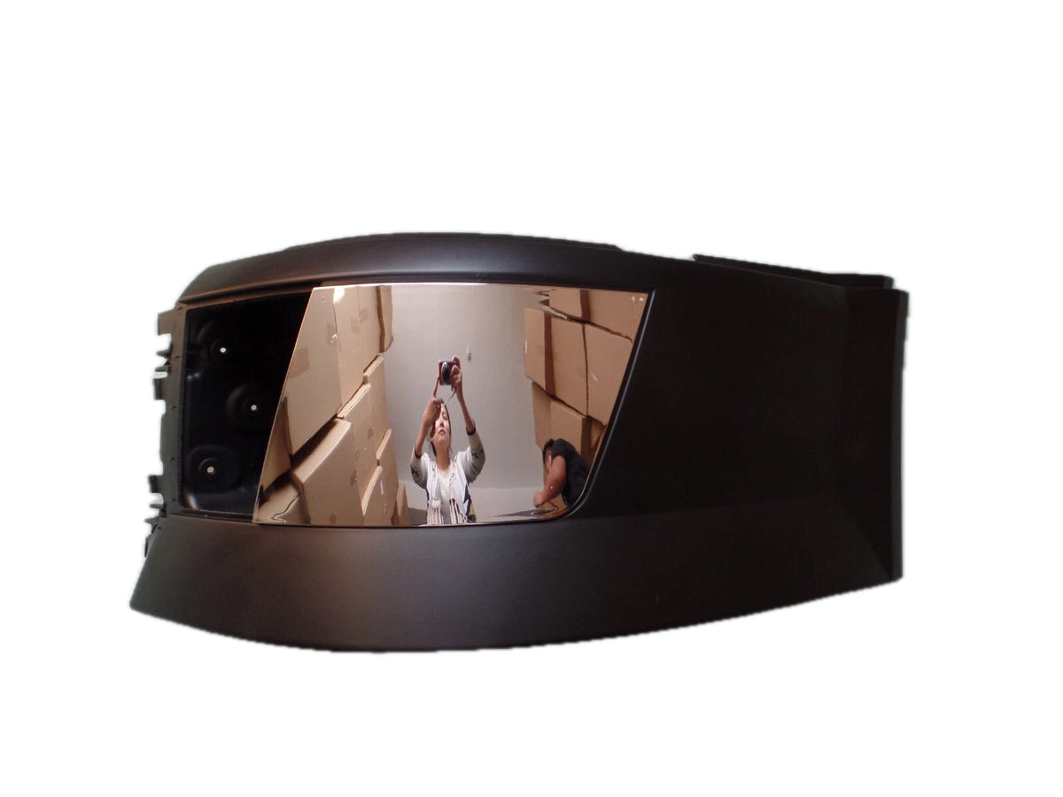 GA-V-015B-L*Volvo VNL 2004 2005 2006 2007 2008 2009 2010 2011 2012 2013 2014 2015 Corner Bumper W/Fog Hole With Chrome Cover Trim Lh