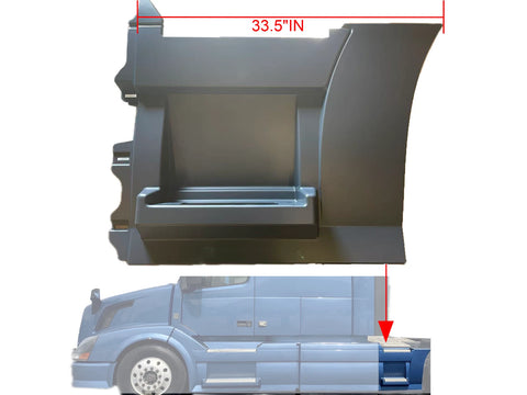 GA-V-019B-L Volvo VNL Rear Step Fairing Panel Driver Side Lh 33.5" Long 2004 2005 2006 2007 2008 2009 2010 2011 2012 2013 2014 2015