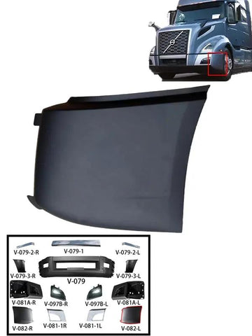 GA-V-082-L VOLVO VNL 2018 2019 2020 2021 2022 2023 BUMPER CORNER COVER L