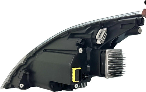 GA-V-096A-R Black Reflective LED Headlight W/DRL W/LED Control Module Right Side For Volvo VNR&VNL  2018 2019 2020 2021 2022 2023