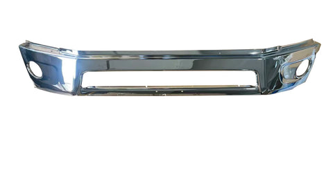 GA-V-105D Silver Chrome Center Replacement Bumper With Fog Light Hole For Volvo VNR 2018 2019 2020 2021 2022 2023 2024 2025