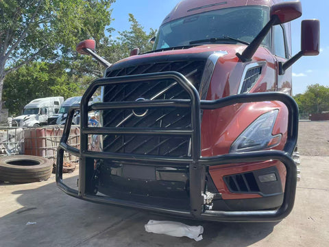 GA-DGNT-3-VL25 Black Deer Guard Bumper PVC with Bracket for Volvo VNL 2017-2025