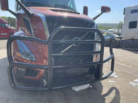 GA-DGNT-3-VL25 Black Deer Guard Bumper PVC with Bracket for Volvo VNL 2017-2025