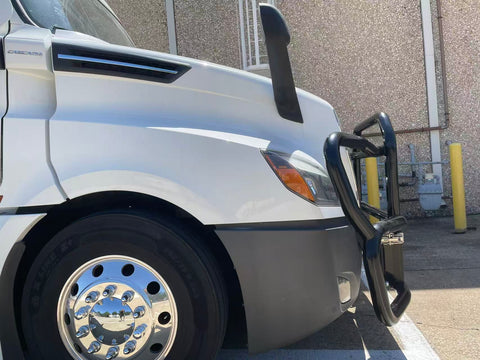 GA-DGIT-3-CAS Black Deer Guard Bumper PVC with Bracket for Freightliner Cascadia 2018-2024
