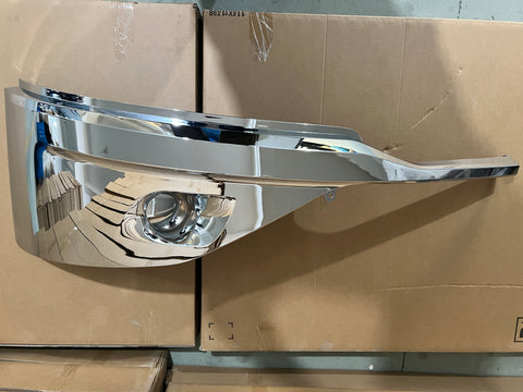GA-KW-044-1-1C-L Bumper Cover Chrome No Fog Light Hole Left Side Kenworth T680 Next Gen 2022 2023 2024 2025