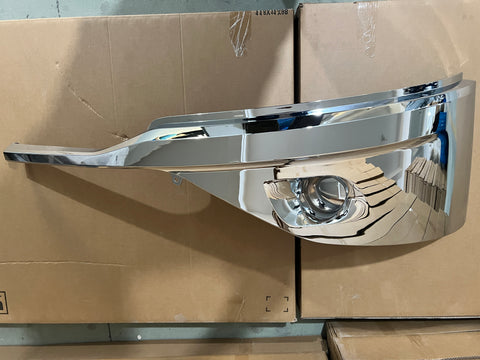 GA-KW-044-1-1C-R Bumper Cover Chrome No Fog Light Hole Right Side Kenworth T680 Next Gen 2022 2023 2024 2025