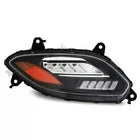 GA-IN-074B-R Black reflcetive LED Headlights with DRL RH For International LT625 2018 2019 2020 2021 2022 2023 2024