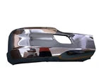 GA-KW-017BR Chrome Plastic Bumper W/O Fog Lamp Hole RH Passenger Side for Kenworth T680 2012 2013 2014 2015 2016 2017 2018 2019 2020 2021