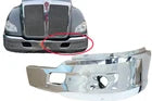 GA-KW-017EL Chrome Plastic Bumper With Fog Lamp Hole Left Driver Side for Kenworth T680 2012 2013 2014 2015 2016 2017 2018 2019 2020 2021