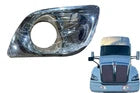 GA-KW-038B-L Chrome Fog Light Bezels Driver Side For Kenworth T680 2013 2014 2015 2016 2017 2018 2019 2020 2021
