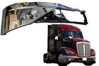 GA-KW-044-1C-R BUMPER CORNER Chrome W/O FOG LAMP HOLE Right SET KENWORTH T680 NEXT GEN 2022 2023 2024 2025
