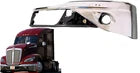 GA-KW-044-1D-L Bumper Corner Chrome with Foglamp Hole LH For KENWORTH T680 NEXT GEN 2022+