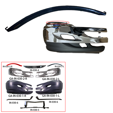 GA-IN-030-3 Front Bumper Stripe For International Prostar  2008 2009 2010 2011 2012 2013 2014 2015 2016 2017 2018