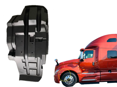 GA-IN-092-L Inner Fender Extension Driver Left Side For International LT625 2018 2019 2020 2021 2022 2023 2024