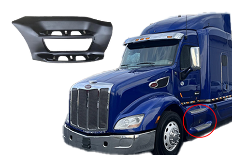 GA-PE-018-L Front Step Fairing LH With Tool Box Cut out For Peterbilt 579 2013 2014 2015 2016 2017 2018 2019 2020 2021 2022 2023 2024