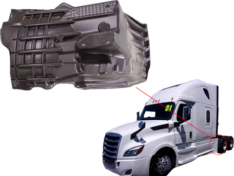 GA-FR-125-L Fender Liner (Rear Section) LH For Freightliner Cascadia 2018 2019 2020 2021 2022 2023 2024