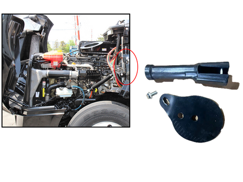 GA-FR-106-3A-1-L Left Side Hood & Bumper Latch Poly Freightliner Cascadia 2008-2017 HLK1047KUB