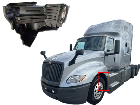 GA-IN-097-L Splash Guard Mud Flap Driver Left Side For Interational LT625 2018 2019 2020 2021 2022 2023 2024