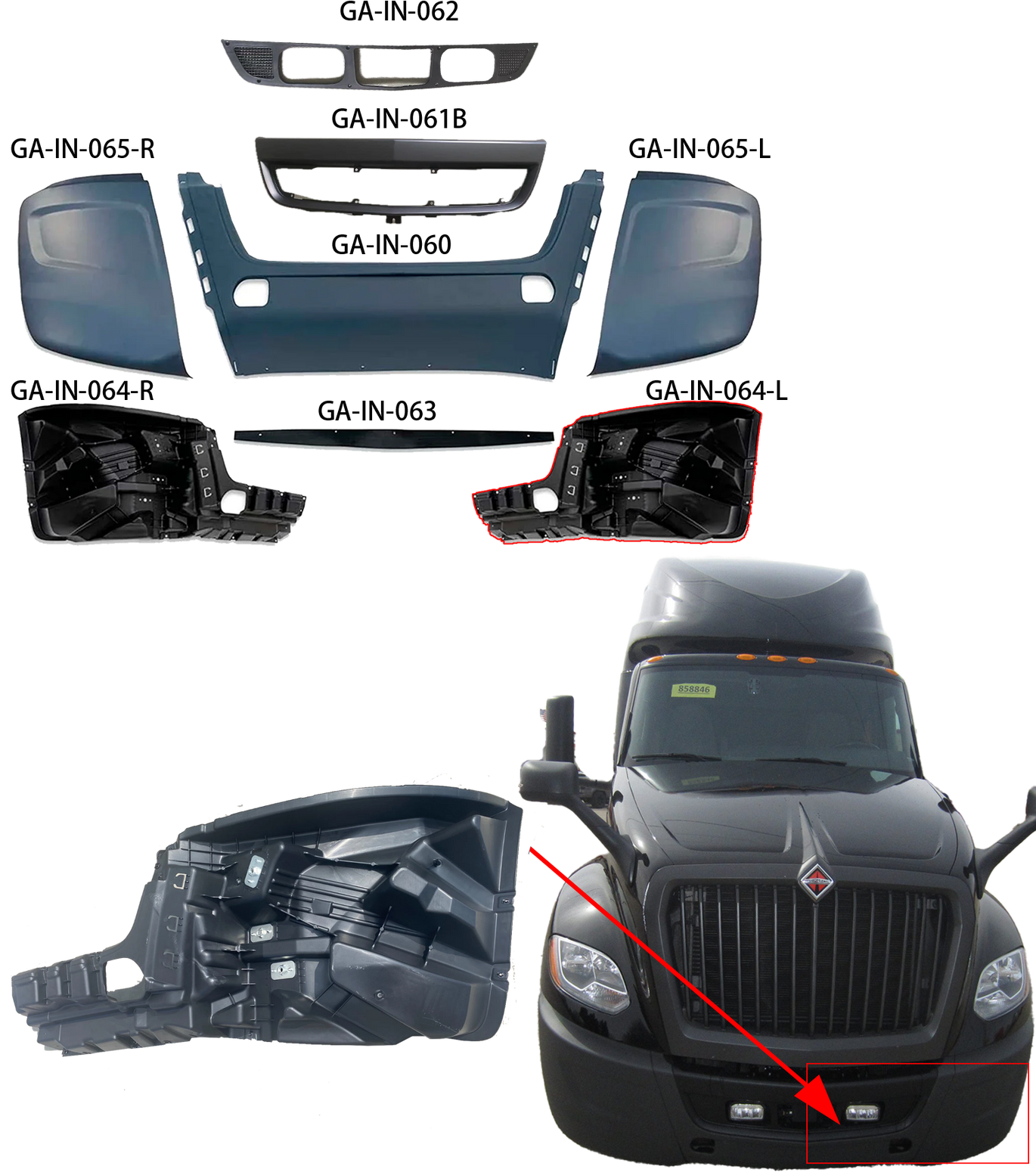 Direct Fit Radiator For International Harvester LT625 (2017-2023) – 1.57" Core