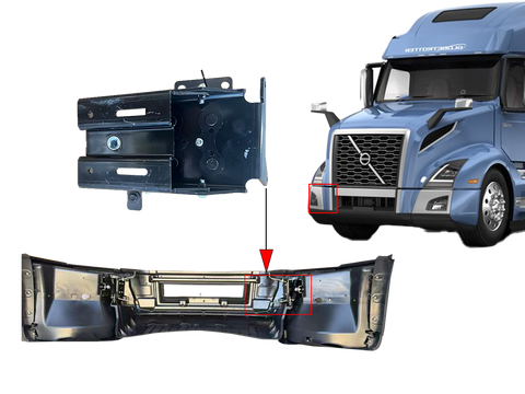 GA-V-081-3-L  Bumper Compatible Bracket Left Side  For Volvo VNL 2018 2019 2020 2021 2022 2023