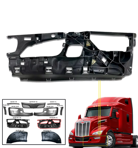 GA-PE-041-3-L Inner Bumper Reinforcement, Left Driver Side For Peterbilt 579 2023 2024 2025