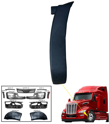 GA-PE-041-8-L Bumper Extension Left Driver Side For Peterbilt 579 2023 2024 2025