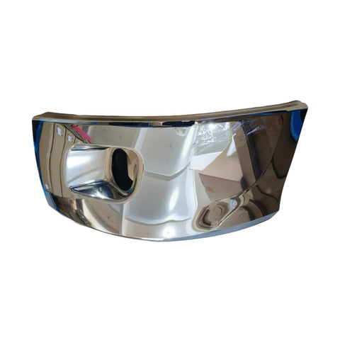 GA-PE-008D-L Chrome Corner Bumper With Fog Light Hole Left Side For Peterbilt 579 2013-2022