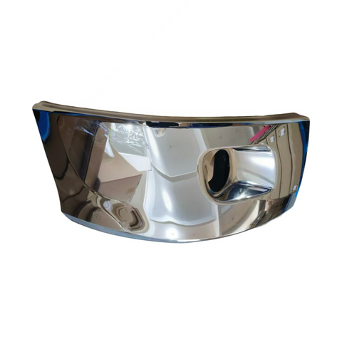 GA-PE-008D-R Chrome Corner Bumper With Fog Light Hole Right Side For Peterbilt 579 2013-2022