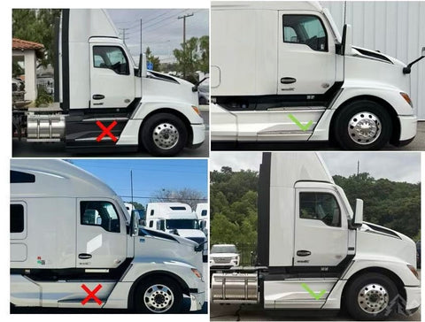 GA-KW-047B-R  Short Front Fairing Fender Sail Panel Passenger Side For Kenworth T680 Next Gen 2022+