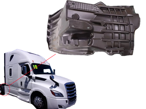 GA-FR-125-R Fender Liner (Rear Section) RH For Freightliner Cascadia 2018 2019 2020 2021 2022 2023 2024