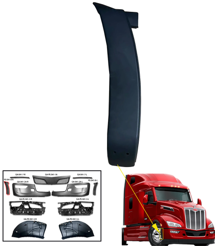 GA-PE-041-8-R Bumper Extension Right Passenger Side For Peterbilt 579 2023 2024 2025