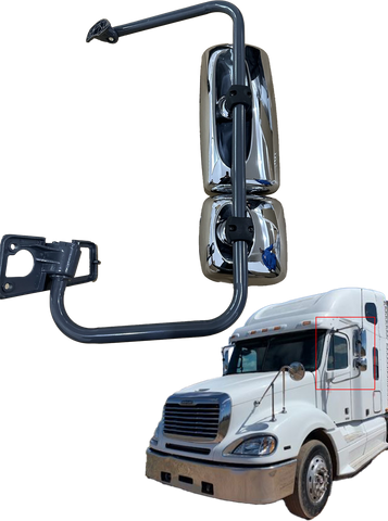 GA-FR-132A-R*Door Mirror Assembly Chrome Right Side For Freightliner Columbia 2001 2002 2003 2004 2005 2006 2007 2008 2009 2010 2011 2012 2013 2014 2015 2016 2017 2018 2019 2020