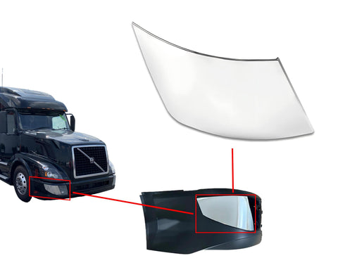 Chrome Front Cover for Bumper Ends  Right Side 82741384 For Volvo VNL 2015 2016 2017