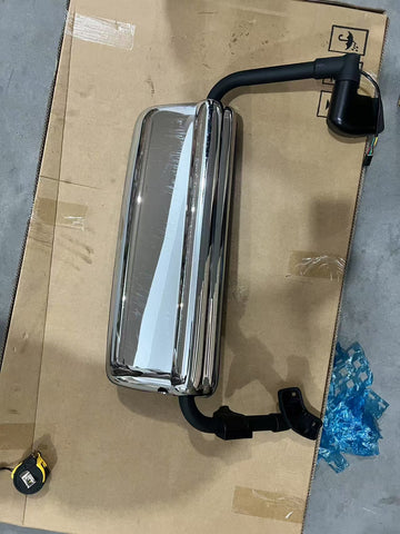 GA-V-093B-L Chrome Mirror Complete Driver Left Side For Volvo VNL 1997-2014