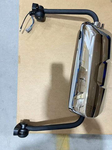 GA-MK-044A-L Chrome Door Mirror Assemblies W/ Arms Left Driver Side for Mack Anthem 2017 2018 2019 2020 2021 2022 2023 2024